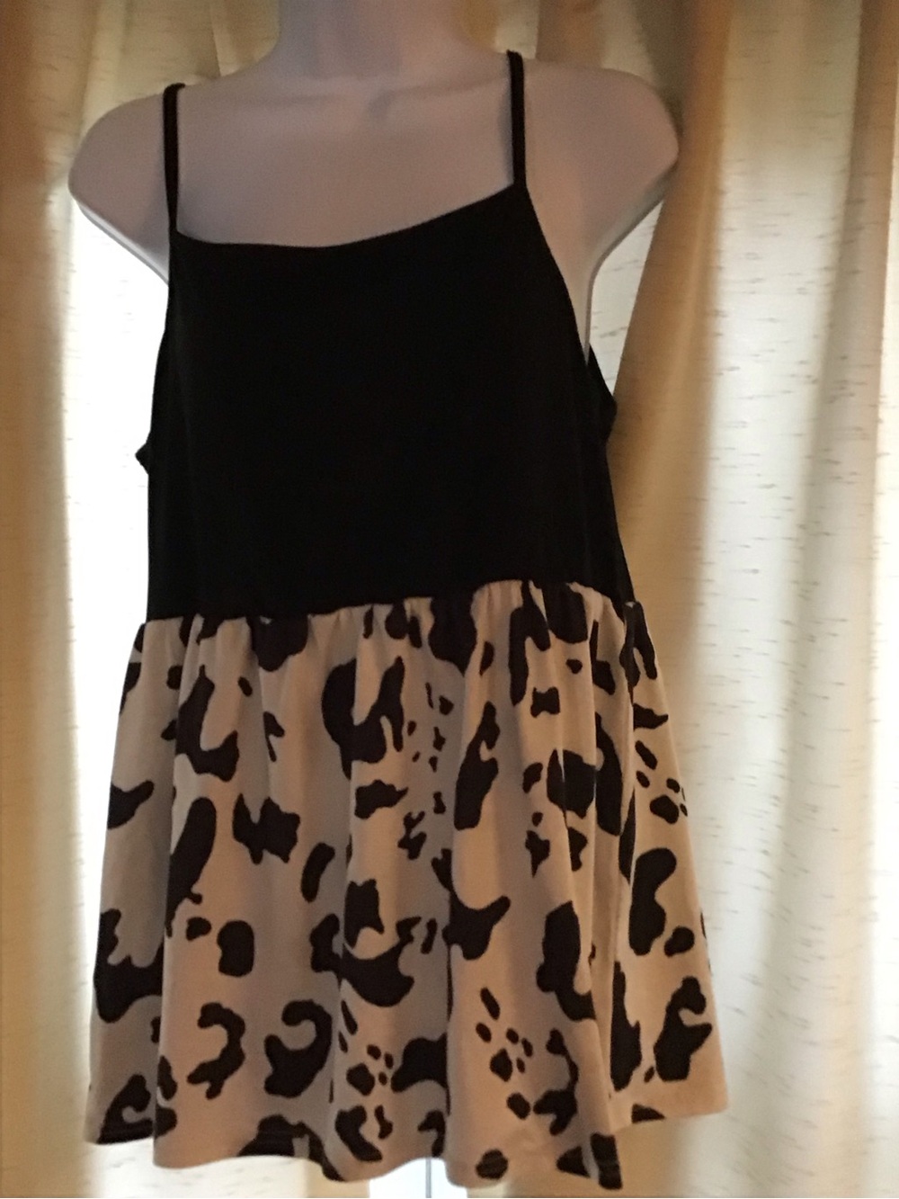 SHEIN cow print tank top